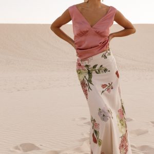 Evie Maxi Skirt - Native Flora(XS)